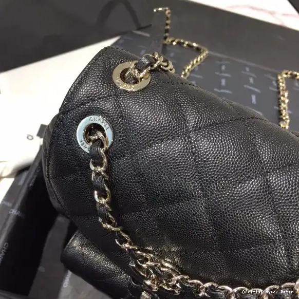 Hyper Peter BACKPACK CHANEL CAVIAR IN HARDWARE WITH GOLD 0612